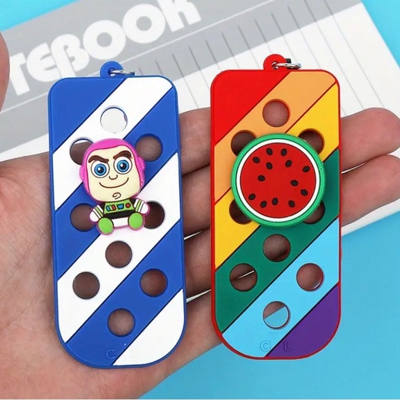 🆕 3ct Charms & 1 Keychain Charm Holder - Color &  Charms Random - Picture 2 of 12